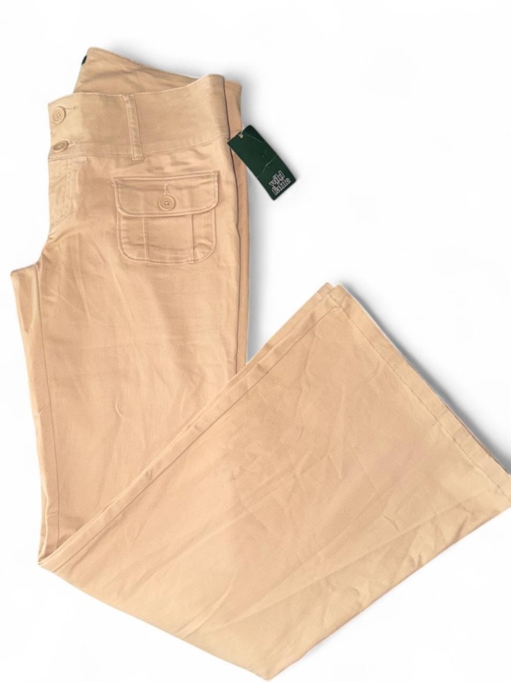 NWT Wild Fable Tan Khaki Beige Career Pants Trousers Size 4 Women's Small Cute